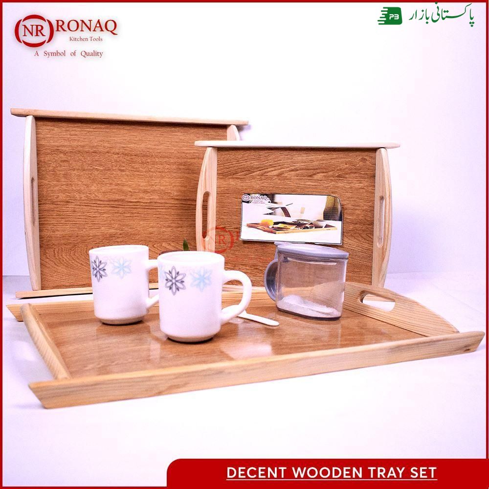 Wooden tray  3packs
