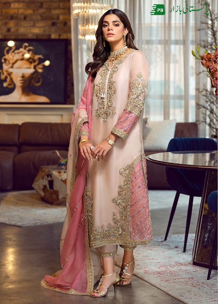 Serene Organza Dress 3pc Embroidrey